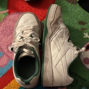 Reebok White and Green Sneakers